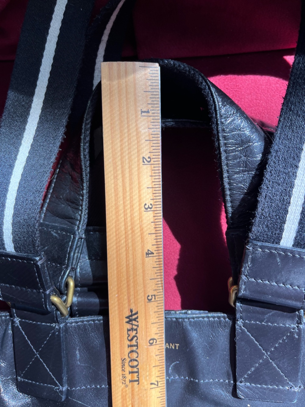 Isabel Marant Wardy Tote—Double-Handle Black Leather with Gold Zipper - Picture 12 of 16